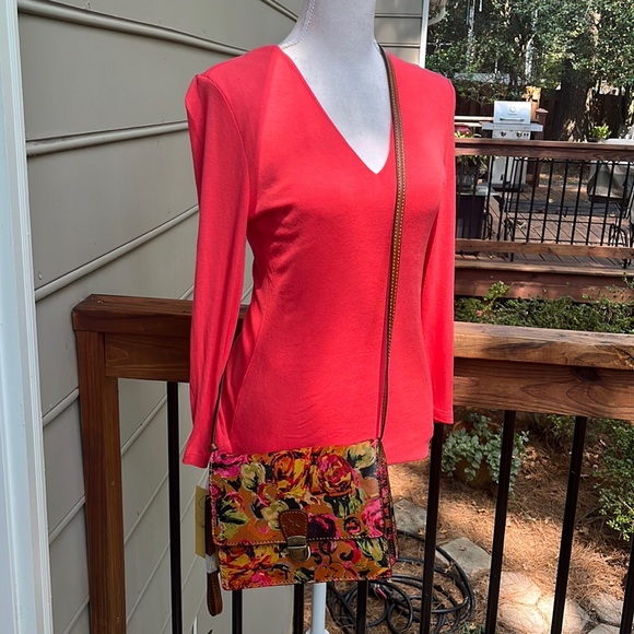 Patricia Nash LANZA Summer Roses Crossbody/Clutch/Wristlet NWT - Picture 9 of 12